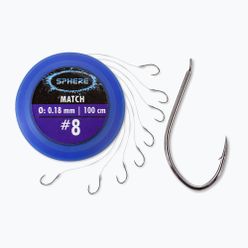 Browning Sphere Match cârlige cu lideri 100cm argint 4782008