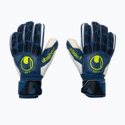 Mănuși de portar pentru copii uhlsport Hyperact Soft Flex Frame albastru și alb 101123801