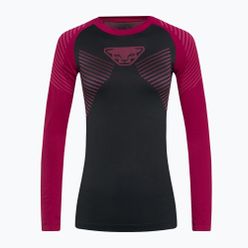 DYNAFIT Speed Dryarn LS tricou termic pentru femei negru-roșu 08-0000071057