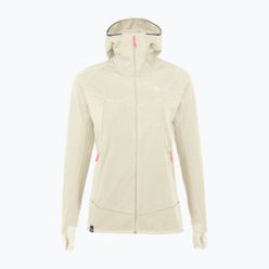 Pulover cu glugă de femei Salewa Puez Hybrid PL FZ Hoody fleece sweatshirt bej 00-0000027389