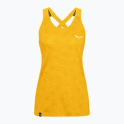 Salewa tricou de alpinism pentru femei Lavaredo Hemp Graphic Tank galben 00-0000028535