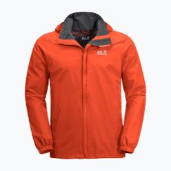 Jack Wolfskin jachetă de ploaie pentru bărbați Stormy Point portocalie 1111141_3017_002