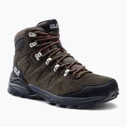 Jack Wolfskin cizme de trekking pentru bărbați Refugio Texapore Mid maro/negru 4049841