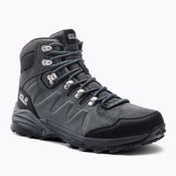 Jack Wolfskin cizme de trekking pentru bărbați Refugio Texapore Mid gri-negru 4049841