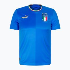 Puma pentru copii tricou de fotbal Figc Home Jersey Replica albastru 765645