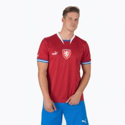 Tricou de fotbal pentru bărbați PUMA Facr Home Jersey Replica roșu 765865_01