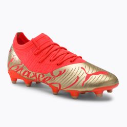 Încălțăminte de fotbal pentru bărbați PUMA Future Z 2.4 Neymar Jr. FG/AG portocaliu-galbenă 10710501