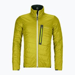 Jachetă hibridă pentru bărbați Ortovox Swisswool Piz Boval verde reversibil 6114100052