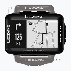 Contor de biciclete în bandă de inimă+senzor set LEZYNE MEGA XL GPS HRSC Set încărcat negru LZN-1-GPS-MEGAXL-V204-HS