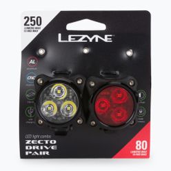 Set LEZYNE ZECTO DRIVE lampă de bicicletă față și spate, USB LZN-1-LED-8P-V304