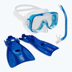 TUSA Set de scufundări Mască + Snorkel + Flippers MINI-KLEIO UP-0201 CB