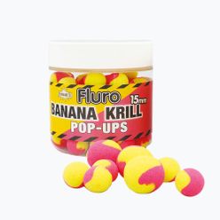 Dynamite Baits Fluoro Pop Up 2 Tone Krill & Banana galben-roșu Bile plutitoare ADY040605