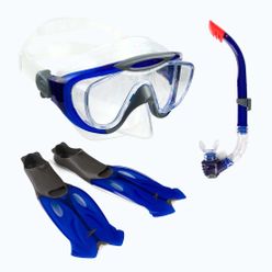 Speedo Glide Glide Snorkel Fin mască + aripioare + set snorkel albastru 8-016595052