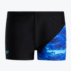 Speedo Digital Allover X Panel Aquashort Pantaloni de înot pentru copii negru și albastru 68-12866G021