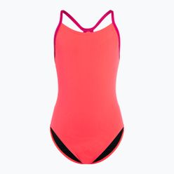 Speedo Lane Lane Line Back Solid roz 68-13441 costum de baie o piesă pentru copii