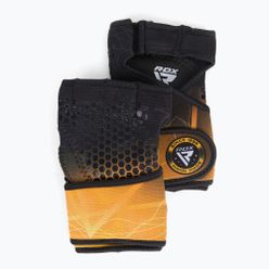 RDX Weight Lifting X1 Long Strap mănuși de antrenament negru / galben WGN-X1Y
