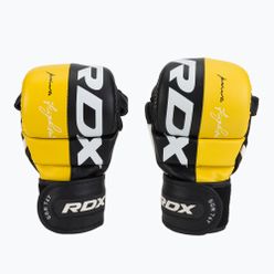 Mănuși de grappling RDX T6 negru/galben GGR-T6Y