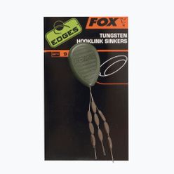 Fox Edges Tungsten Tungsten Hooklink Sinkers crap greutăți maro CAC585