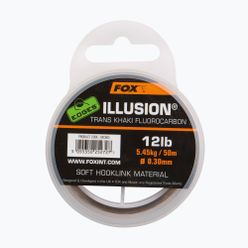 Fluorocarbon linie Fox Edges Illusion Soft Hooklink verde CAC606