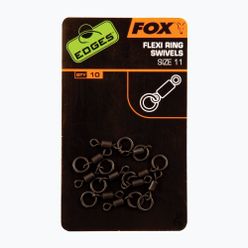 Fox Edges Flexi Ring Swivel pentru crap negru CAC609