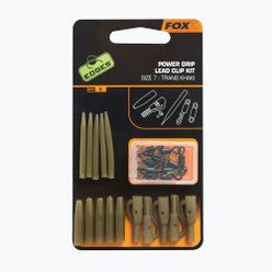FOX Edges Surefit Lead Clip Kit 5 buc. Trans kaki CAC638
