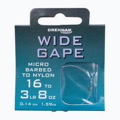 Drennan Wide Gape methode leader micro barbless cârlig + linie 8 buc. clar HNWDGM018
