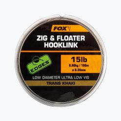 FOX Zig și Floater Hooklink 100m maro CML169 linie maro