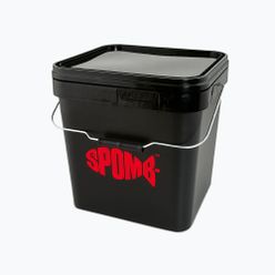 Spomb pătrat pătrat de pescuit găleată negru DBT001