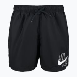 Bărbați Nike Logo Solid 5" Volley pantaloni scurți de înot negru NESSA566-001