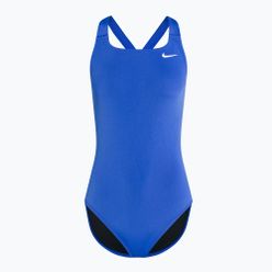 Costum de baie dintr-o bucată pentru femei Nike Hydrastrong Solid Fastback albastru NESSA001