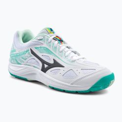 Pantofi de tenis pentru femei Mizuno Break Shot 3 AC alb și verde 61GA212623
