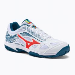 Pantofi de tenis pentru bărbați Mizuno Breakshot 3 CC alb 61GC2125