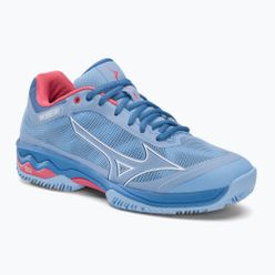 Pantofi de tenis pentru femei Mizuno Wave Exceed Light CC albastru 61GC222121