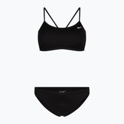 Costum de baie două piese Nike Essential Racerback Bikini Black NESSA211 pentru femei