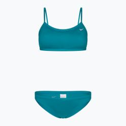 Costume de baie din două piese pentru femei Nike Essential Sports Bikini albastru deschis NESSA211