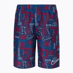 Pantaloni scurți de baie Nike Logo Mashup 8' Volley pentru copii, albastru marin NESSC791