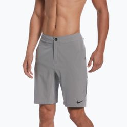 Pantaloni scurți de înot bărbați Nike Flow 9' Hybrid gri NESSC515