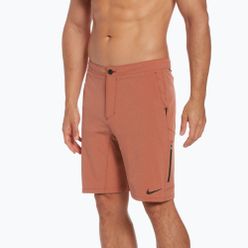 Pantaloni scurți de înot bărbați Nike Flow 9' Hybrid portocaliu NESSC515