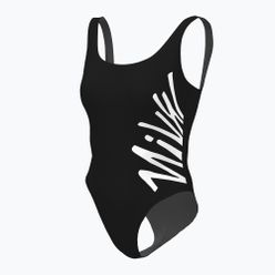 Costum de baie dintr-o singură piesă pentru femei Nike Multi Logo negru NESSC250