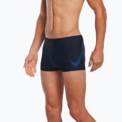 Costume de baie cu picior pătrat Nike Jdi Swoosh Square Leg pentru bărbați, albastru marin NESSC581