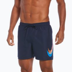 Pantaloni scurți de înot pentru bărbați Nike Liquify Swoosh 5' Volley albastru marin NESSC611