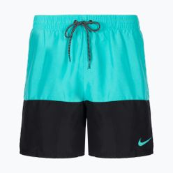 Pantaloni scurți de baie pentru bărbați Nike Split 5' Volley albastru/negru NESSB451