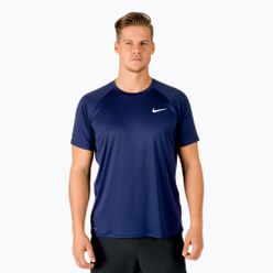 Tricou de antrenament pentru bărbați Nike Ring Logo LS albastru marin NESSA586