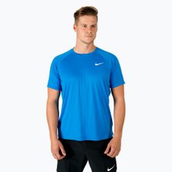Tricou de antrenament pentru bărbați Nike Ring Logo LS albastru NESSA586