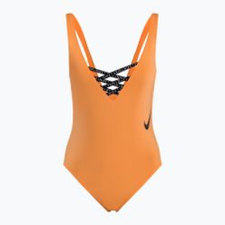 Costum de înot dintr-o bucată pentru femei Nike Sneakerkini U-Back Peach Cream NESSC254