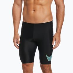 Boxeri de înot pentru bărbați Nike Multi Logo Jammer negri NESSC588