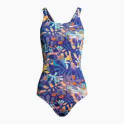 Costum de înot dintr-o bucată pentru femei Nike Multiple Print Fastback mov NESSC050