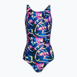 Speedo Digital Allover Leaderback Costum de baie dintr-o singură piesă pentru copii albastru/negru 8-1237714743