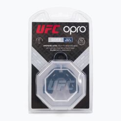 Opro UFC Silver de protecție a maxilarului roșu
