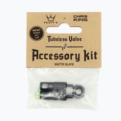 Capac de supapă pentru anvelope Peaty'S X Chris King Mk2 Tubeless Valves Accessory Kit gri 83806